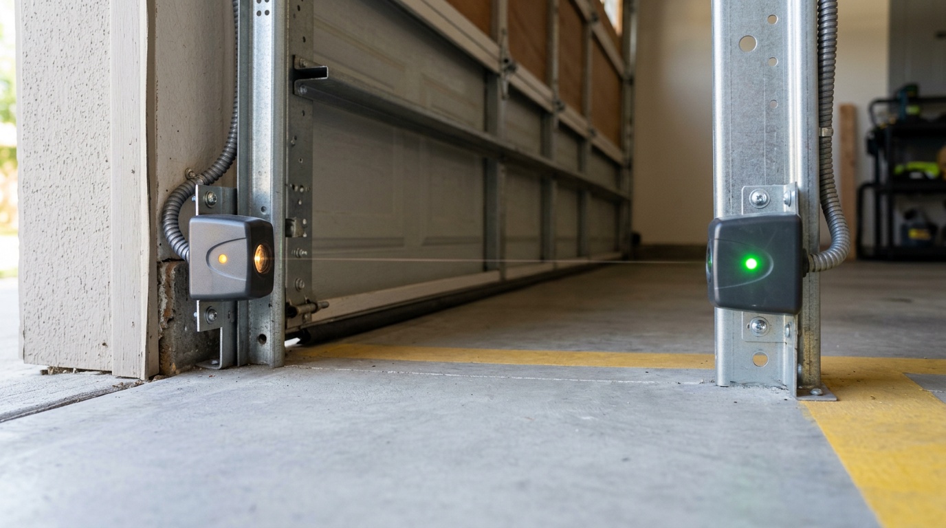 Garage Door Safety Sensor Alignment in Fremont service photo